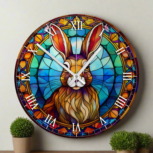 Harry Hare Suncatcher Effect Clock